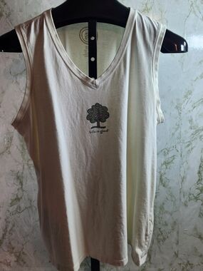 Life is Good Cotton Tank Top